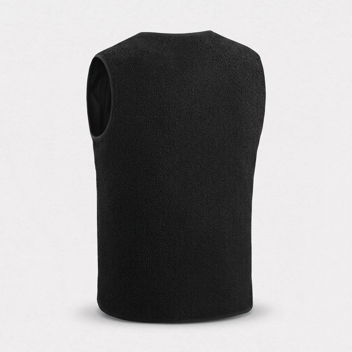 Dos du gilet chauffant sherpa noir