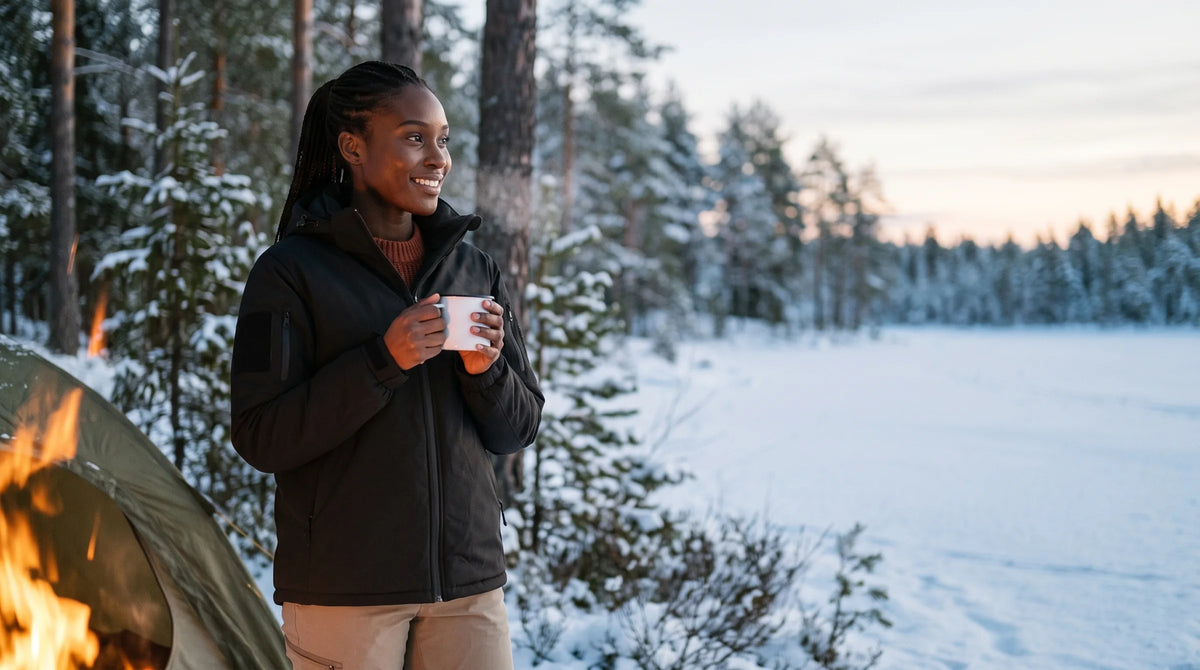 Veste chauffante à capuche, avant-bras chauffés, jusqu'au 7XL